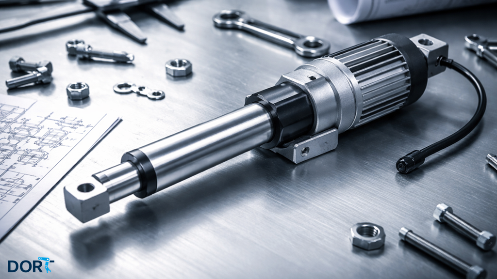 Robotkar aktuátor működés közben